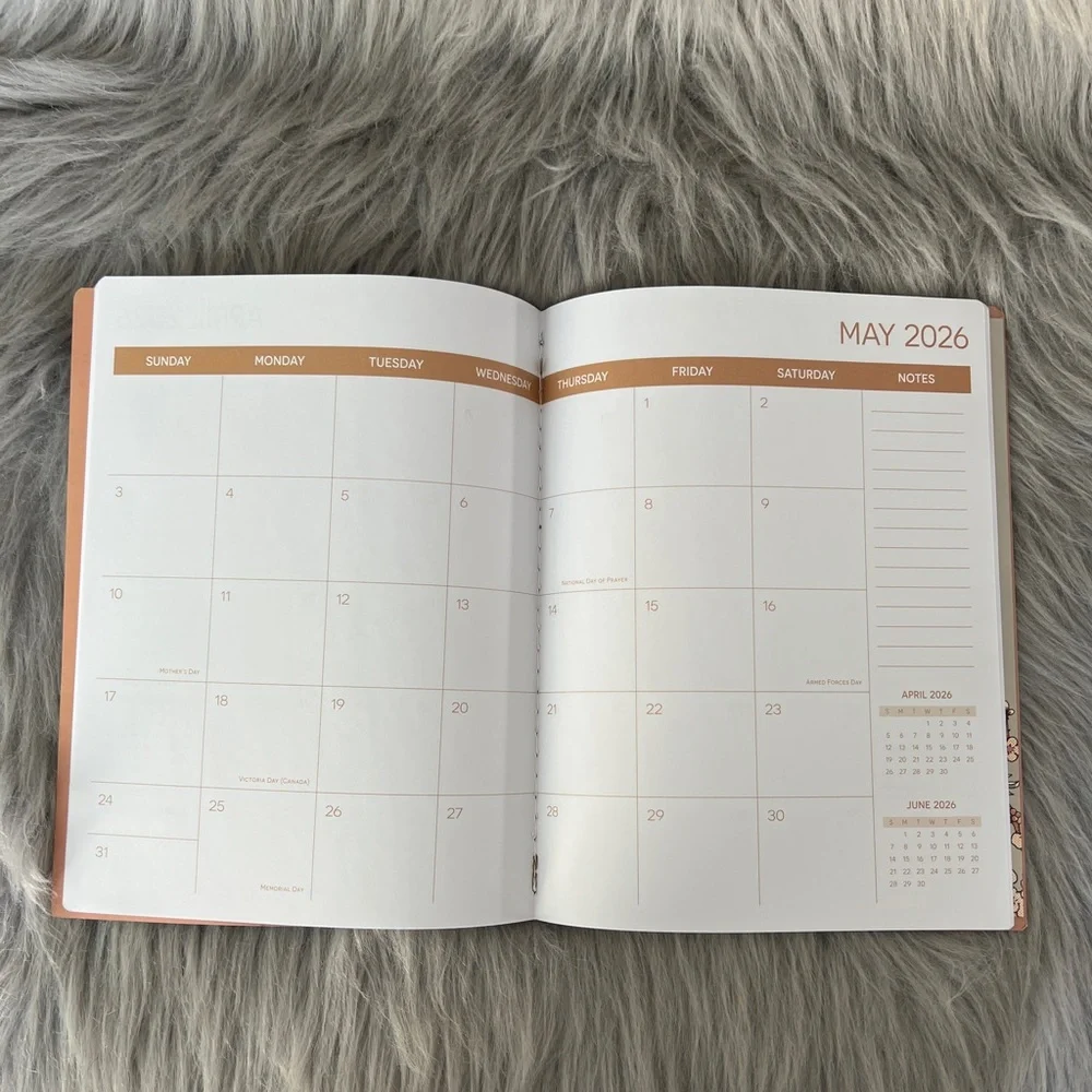 Cat and Ramen 18-Month Planner with inner pocket. NWT